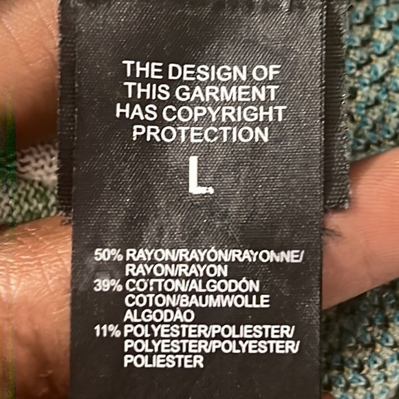 CUSTO BARCELONA MULTICOLOUR AZTEC  BODYCON DROP SHOULDER BELT DRESS LARGE - Picture 11 of 14